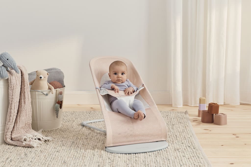 BabyBjörn Ležaljka za bebe Soft Pearly Pink/White, Mash - Image 10