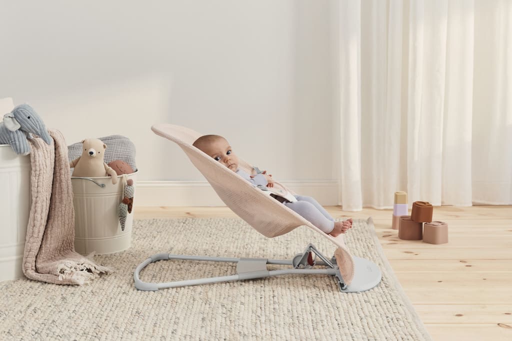 BabyBjörn Ležaljka za bebe Soft Pearly Pink/White, Mash - Image 9