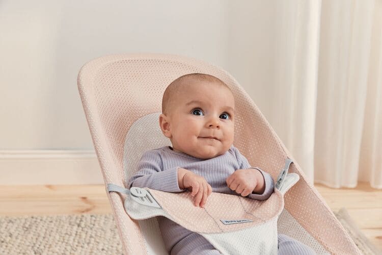 BabyBjörn Ležaljka za bebe Soft Pearly Pink/White, Mash - Image 11