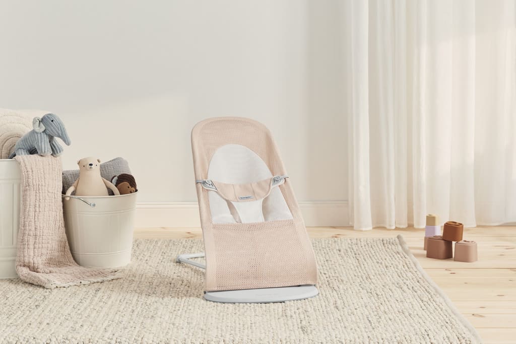 BabyBjörn Ležaljka za bebe Soft Pearly Pink/White, Mash - Image 8