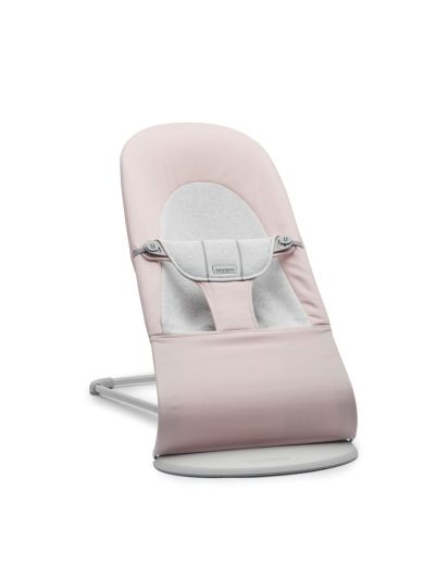 BabyBjörn Ležaljka za bebe Soft Light pink/Gray, Woven/Jersey