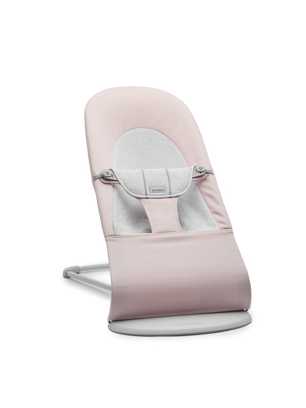 BabyBjörn Ležaljka za bebe Soft Light pink/Gray, Woven/Jersey