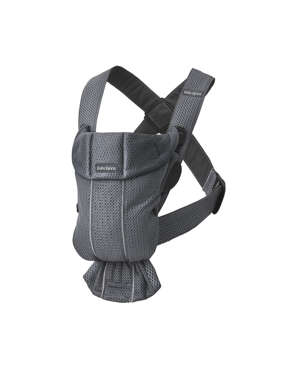 BabyBjörn Nosiljka za bebe Mini Anthracite, 3D Mesh - Image 4