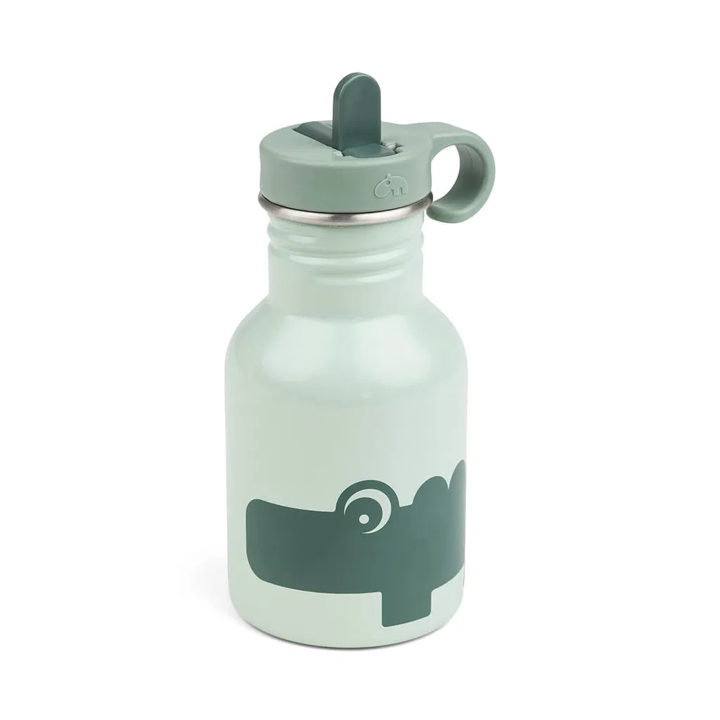 Done by Deer Bočica od nerđajućeg čelika sa slamkom 350 ml Croco Green - Image 2