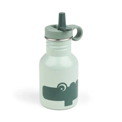 Done by Deer Bočica od nerđajućeg čelika sa slamkom 350 ml Croco Green