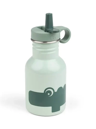 Done by Deer Bočica od nerđajućeg čelika sa slamkom 350 ml Croco Green