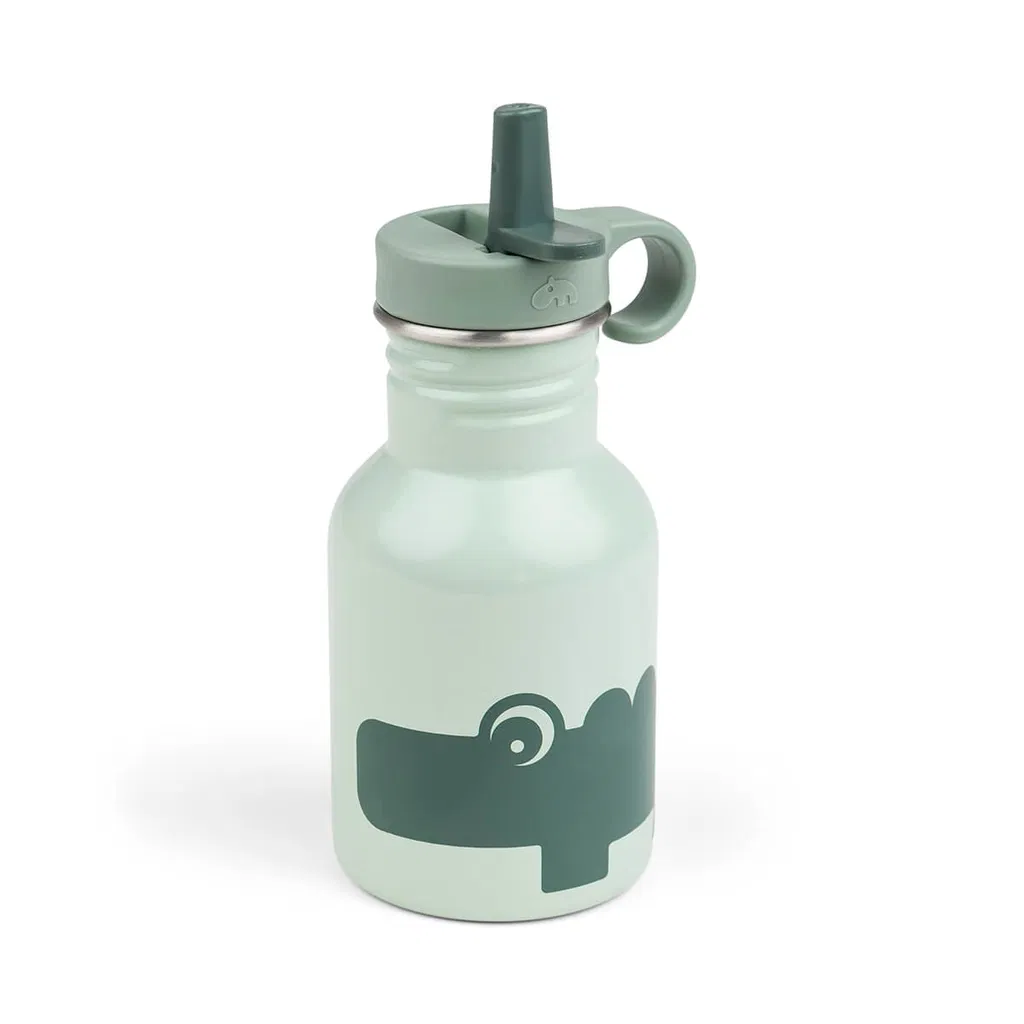 Done by Deer Bočica od nerđajućeg čelika sa slamkom 350 ml Croco Green
