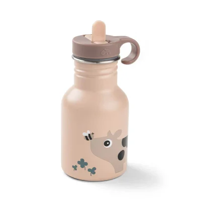 Done by Deer Bočica od nerđajućeg čelika sa slamkom 350 ml Tiny farm Powder