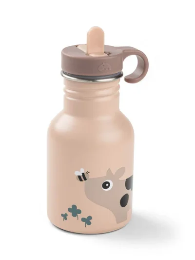 Done by Deer Bočica od nerđajućeg čelika sa slamkom 350 ml Tiny farm Powder