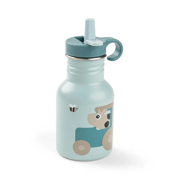 Done by Deer Bočica od nerđajućeg čelika sa slamkom 350 ml Tiny farm Blue - Image 3