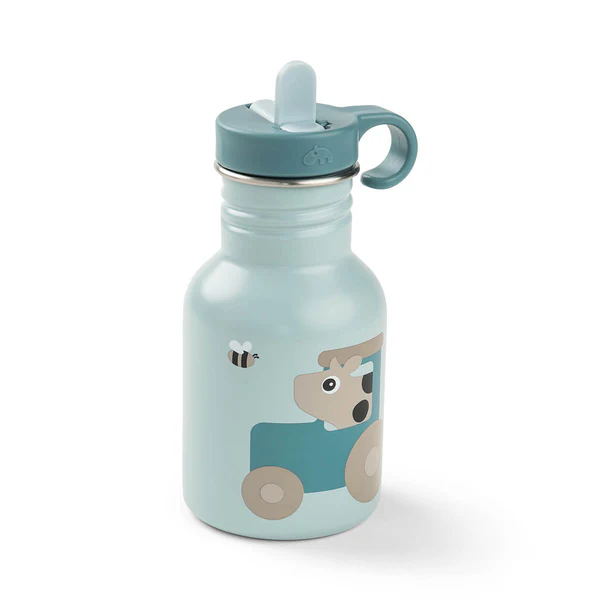 Done by Deer Bočica od nerđajućeg čelika sa slamkom 350 ml Tiny farm Blue