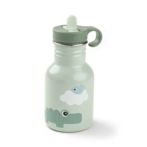 Done by Deer Bočica od nerđajućeg čelika sa slamkom 350 ml Playground Green