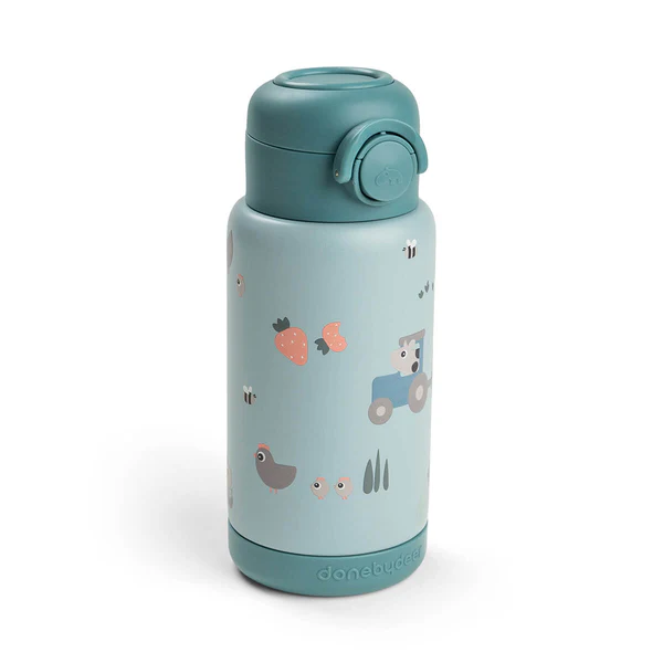 Done by Deer Termos boca 340ml – Tiny farm Blue