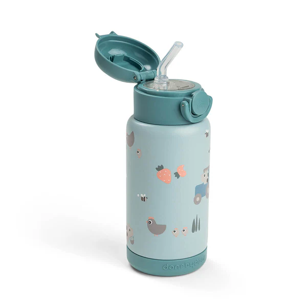 Done by Deer Termos boca 340ml – Tiny farm Blue - Image 7