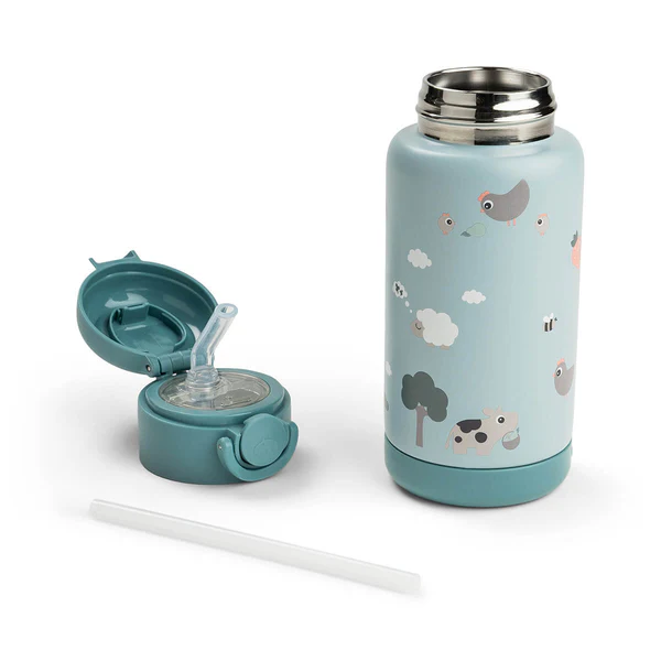 Done by Deer Termos boca 340ml – Tiny farm Blue - Image 6