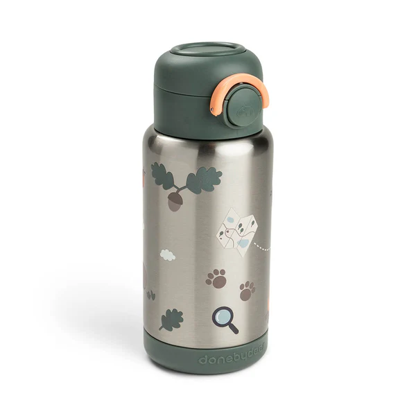 Done by Deer Termos boca 340ml Tiny trails Green