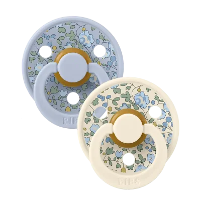 BIBS x LIBERTY cucle Eloise Dusty Blue mix (6-18m) 2kom