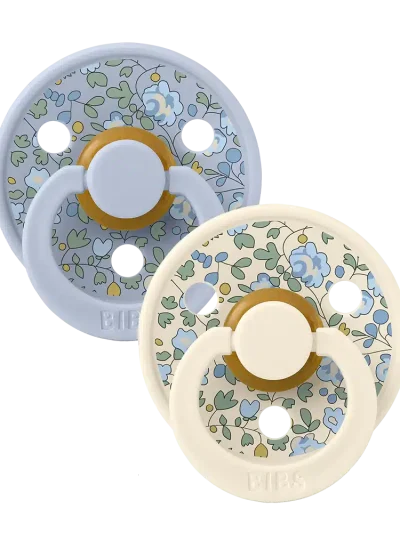 BIBS x LIBERTY cucle Eloise Dusty Blue mix (0-6m) 2kom