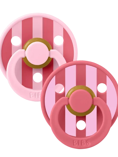BIBS cucle Studio colour Block Pink Coral 2kom (0-6m)