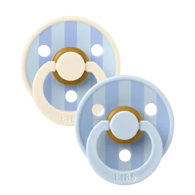 BIBS cucle Studio colour Block Baby blue Dusty blue 2kom (6-18m)