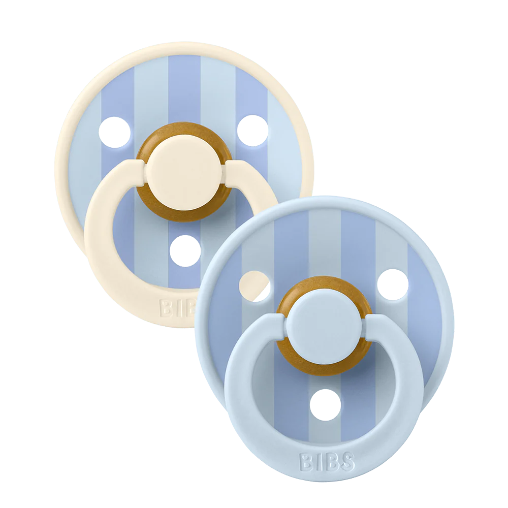 BIBS cucle Studio colour Block Baby blue Dusty blue 2kom (6-18m)