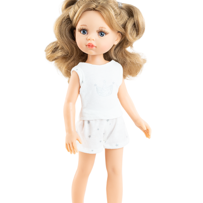 Paola Reina lutka Carla kovrdžava kosa, Amiga Pyjama 32cm