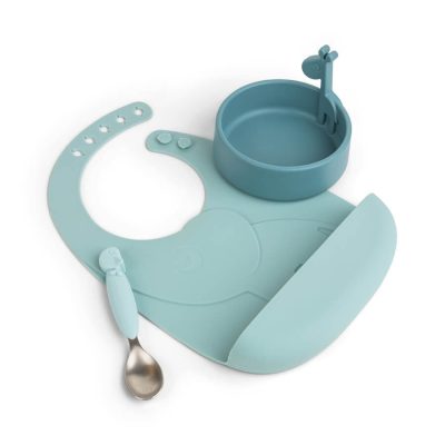 Done by Deer Set za jelo Prvi obrok Peekaboo Deer friends Blue