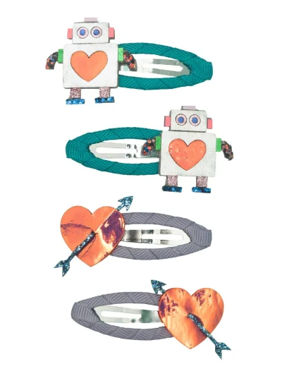 Mimi & Lula Dječije šnalice Srcoliki roboti