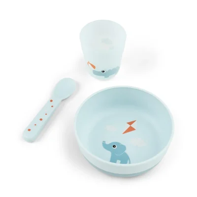 Done by Deer Foodie set za prvi obrok Playground Blue