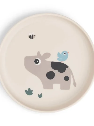 Done by Deer Foodie protuklizni tanjir Tiny farm Sand