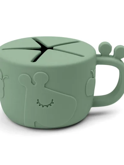 Done by Deer Silikonska čaša za grickalice Peekaboo Raffi Green