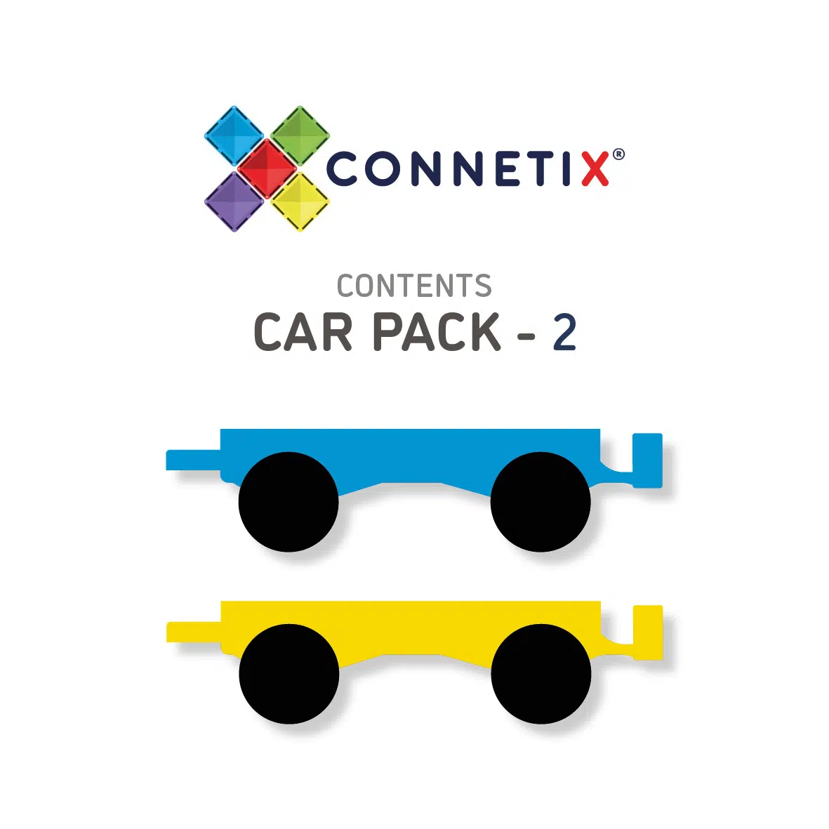 Connetix Tiles Rainbow Car set (2 kom) - Image 6