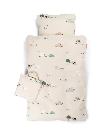 Done by Deer Posteljina Tiny farm Sand (100×140; 40×45)