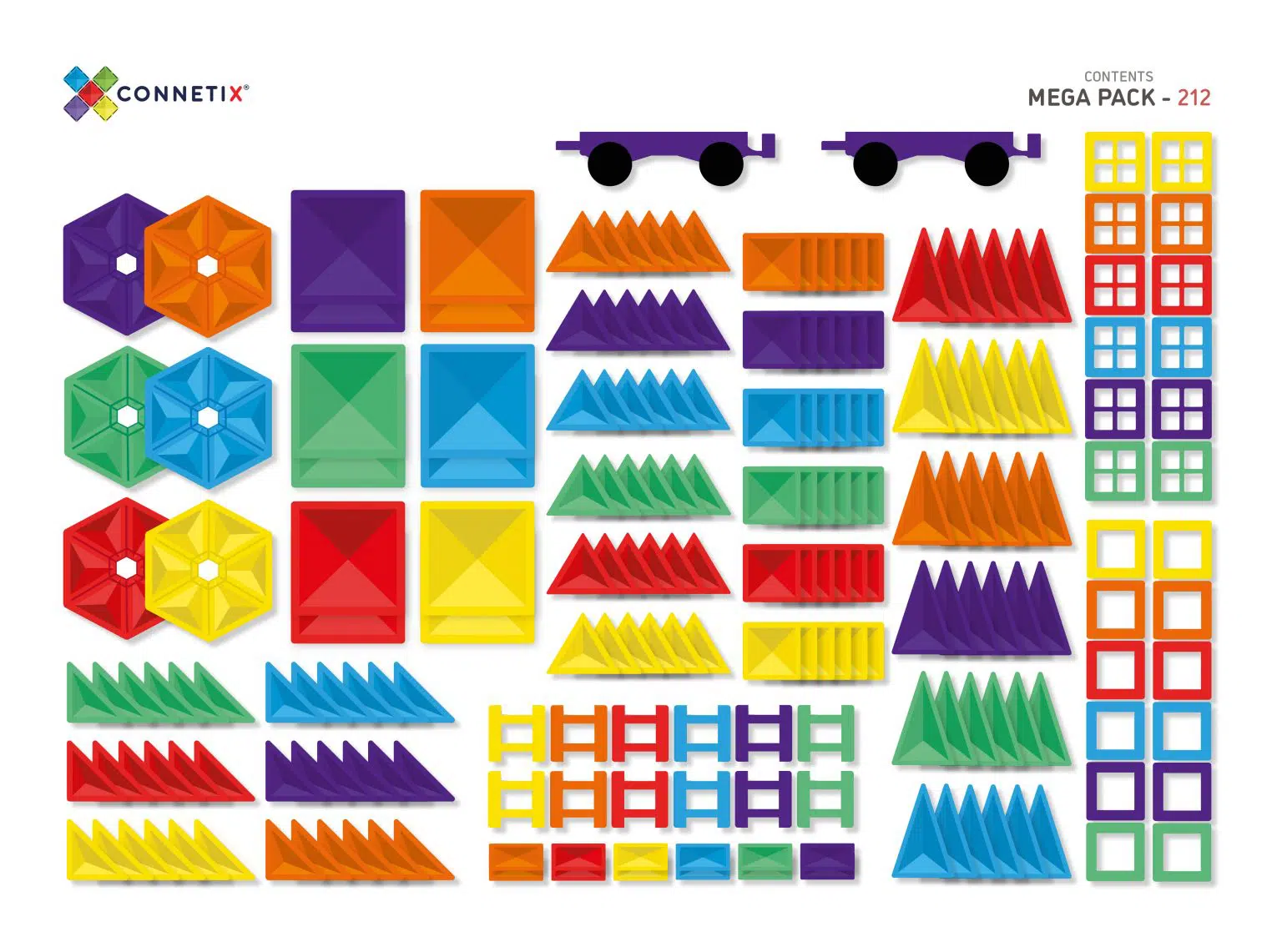 Connetix Tiles Rainbow Mega set (212 kom) - Image 9