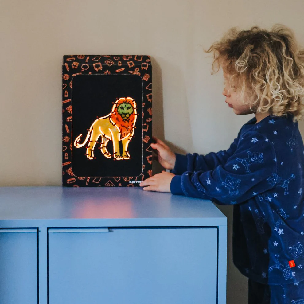 Kidywolf KIDYNEON Kreativni set za svjetleću zidnu dekoraciju Animals - Image 2