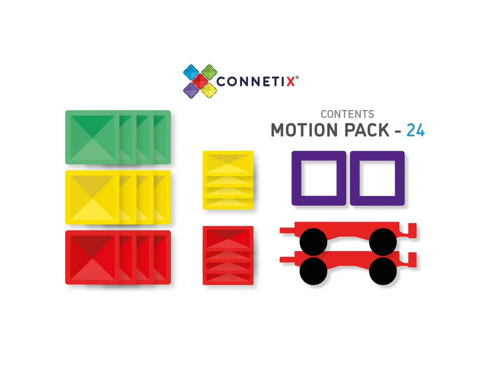 Connetix Tiles Rainbow Motion set (24 kom) - Image 10