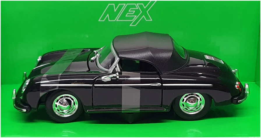Welly Porsche 356A Speedster – crni metalni model 1:24 - Image 6