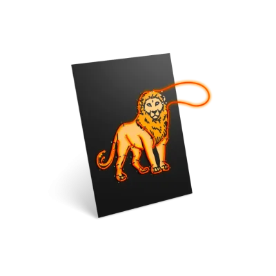 Kidywolf KIDYNEON Kreativni set za svjetleću zidnu dekoraciju Animals