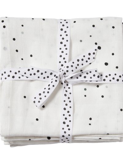 Done by Deer Komplet 2 pamučne pelene 70×70 Dreamy dots White