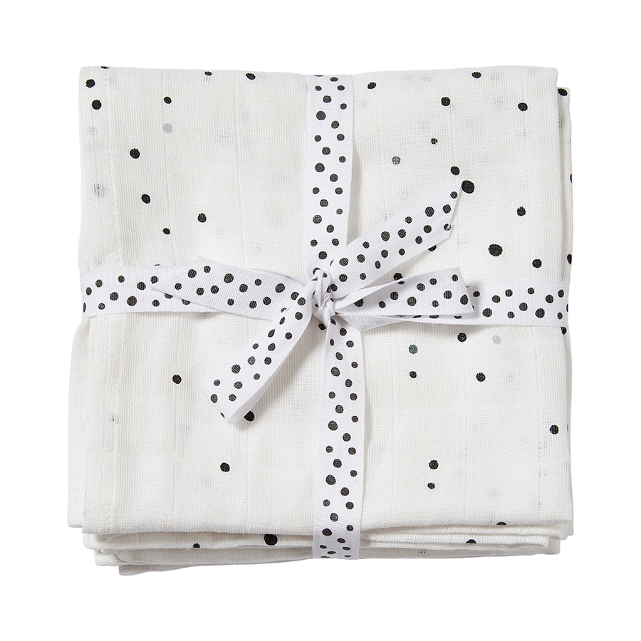 Done by Deer Komplet 2 pamučne pelene 70×70 Dreamy dots White