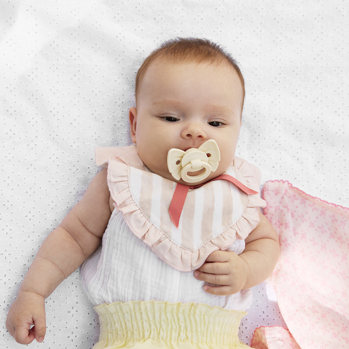 Elodie Cucle silikon – Binky Bow Oat White (3m+) - Image 2