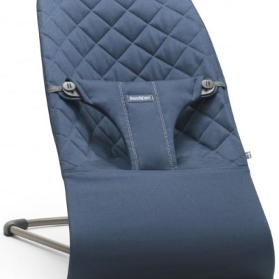 BabyBjörn Ležaljka za bebe Bliss - Classic quilt, Midnight Blue, Woven