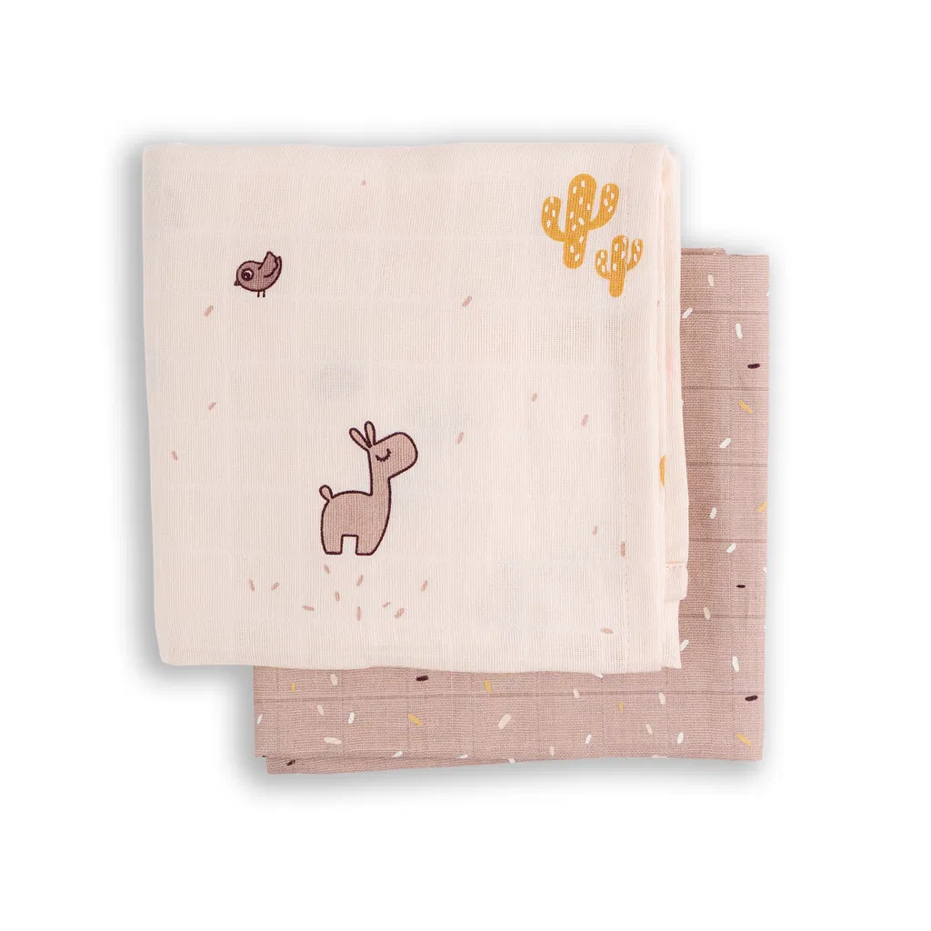 Done by Deer Organske GOTS muslin pelene (2 kom) 120×120 Lalee Powder - Image 2