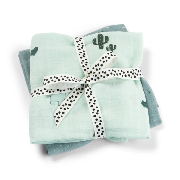 Done by Deer Komplet 2 pamučne pelene 65x65 Lalee Blue