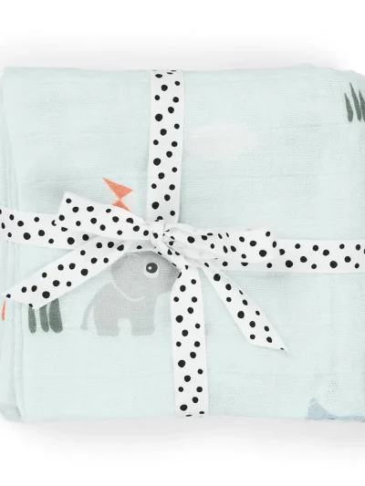 Done by Deer Komplet 2 pamučne pelene 65×65 Playground Blue