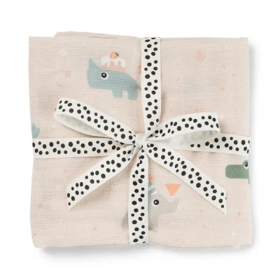 Done by Deer swaddle pamučna pelena 120×120 Celebration Powder