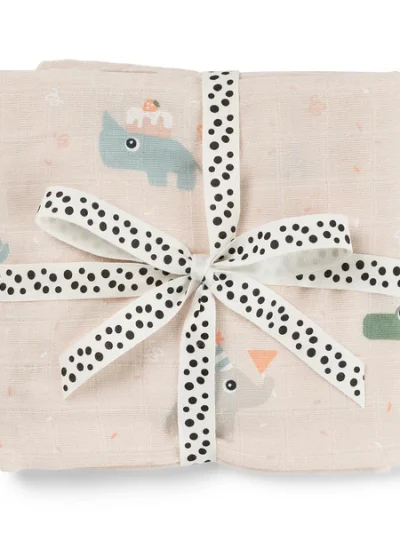 Done by Deer swaddle pamučna pelena 120×120 Celebration Powder