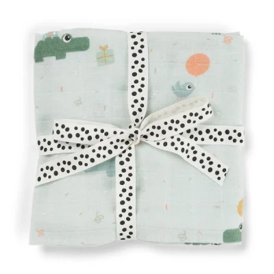 Done by Deer swaddle pamučna pelena 120×120 Celebration Blue