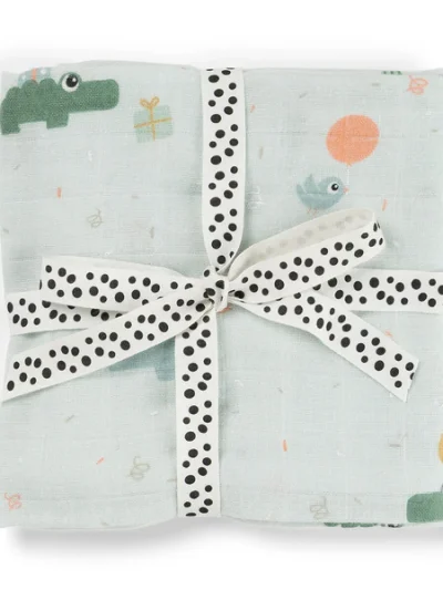 Done by Deer swaddle pamučna pelena 120×120 Celebration Blue