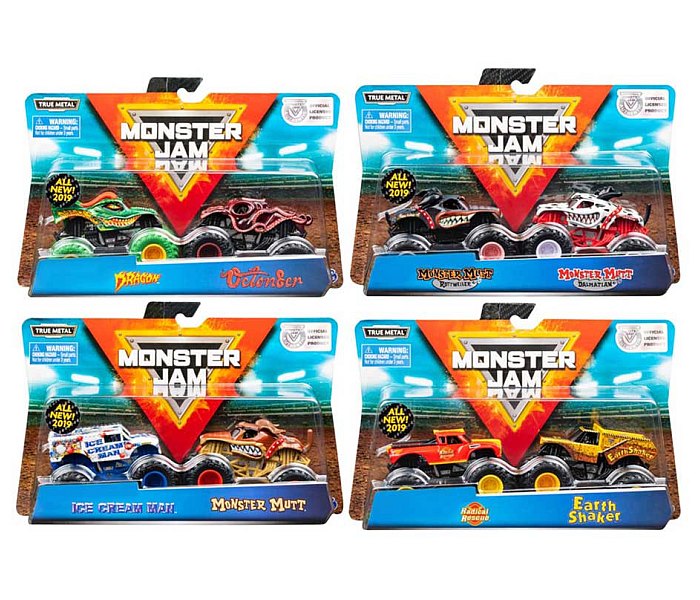 Monster Jam Dragon vs Jester autići 1:64, 2 kom